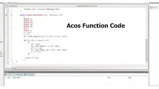 Acos Function Hidden Code revealed