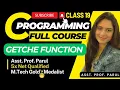 Getche Function in C programming CLASS 19 FULL COURSE