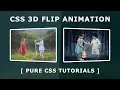 CSS 3d Flip Animation - Flip an Image when hover using CSS