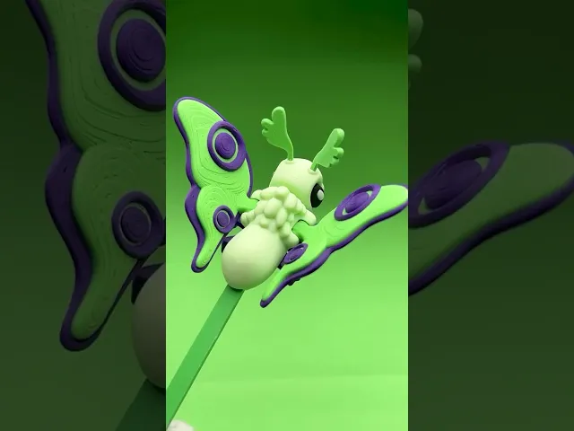 Blob Butterflies - Magnetic Modular Art Toy with Log Container video thumbnail