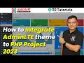 How to Integrate AdminLTE theme to PHP Project in 2023 Aurosoft Technologies