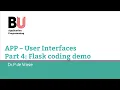 APP L8 part 4 - Flask coding demo