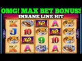 OMG MAX BET BONUS INSANE LINE HIT ON BUFFALO GOLD SLOT BUFFALO GRAND SLOT BIG WIN Vegas Slots