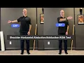 Shoulder Horizontal Abduction Adduction Range of Motion Test Assess Shoulder Flexibility