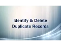 Identify and Delete Duplicate records rows - SQL Server