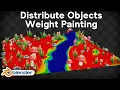 Distribute Objects using Weight Paint-Geometry Nodes Blender Tutorial