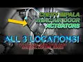 Chevy Impala HVAC Air Door Actuators - ALL 3 LOCATIONS