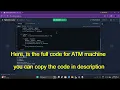 Python ATM Machine Project for Beginners