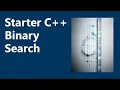 Binary Search Starter C Programming Ch 8B