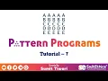 Pattern Programs Tutorial Part 7 - Character Pattern