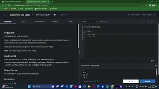Determine the Score Codechef Solutions Competitive Programming