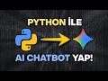 PYTHON ILE KENDI YAPAY ZEKA ASISTANINI YAP