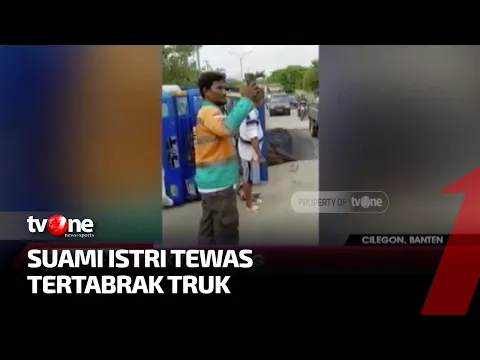 Truk Fuso Muatan Aspal Tabrak Sepeda Motor, Pasutri Meregang Nyawa