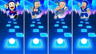 ninja hattori theme song in hindi korean japanese english tiles hop edm rush gameplay