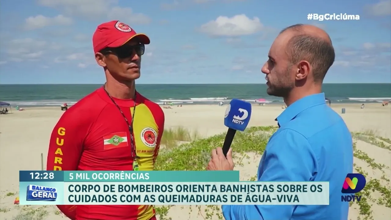 Alerta nas praias: mais de 5 mil queimaduras por águas-vivas na região da Amurel