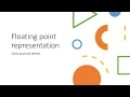 N5 Computing Science - Floating point representation