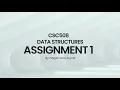 CSC508 - Assignment 1 ArrayList and LinkedList