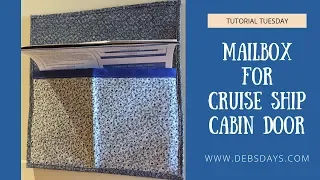 How to Make a Homemade Magnetic Mailbox for Cruise Ship Cabin Door