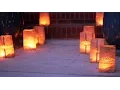 Paper Bag Luminaries with Battery Operated Candles - No Fire Hazard
