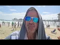 US OPEN OF SURFING 2026 1st Sunday at Huntington Beach Great wave ride heats and DJ afterparty