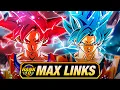 DOMINATING EZA POWER LEVEL 10 LINKS 100 RAINBOW STAR EZA TRANSFORMING GOKU DBZ Dokkan Battle