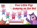 Download Lagu Five Little Pigs Jumping | Nursery Rhymes | Polly Olly