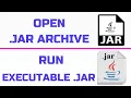 How to Open or Run Executable Java jar Files in Windows