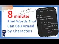 Find Words That Can Be Formed by Characters - LeetCode