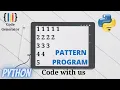 Pattern Program For Python Python for Beginner Code Generator CG
