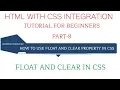 How do Float and Clear property work in CSS