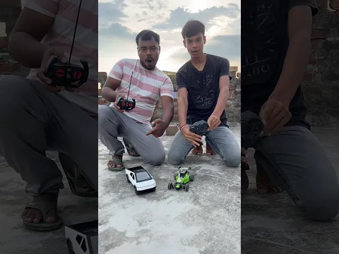 RC Tesla Cyber Truck Vs Remote Control Buggy Car Fight