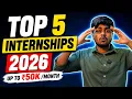Latest Internships 2026 50K Stipend AI Research SDE Product Remote Jobs