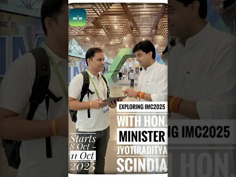 Exploring IMC 2025 with Hon. Minister Jyotiraditya Scindia! | Exclusive Insights #IMC2025