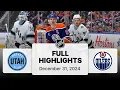NHL Highlights Utah Hockey Club vs Oilers December 31 2025