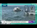 USCG 14 people rescued from flipped boat on Crystal River