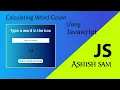 Word Length calculator using Javascript