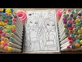 Satisfying Coloring with Markers Bratz Dolls Coloring Page