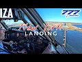 LAST ONE B777 JFK New York LANDING 04R 4K Cockpit View ATC Crew Communications