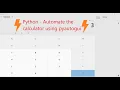 Python - Automate the calculator using pyautogui