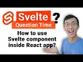 How to use Svelte component inside a React app