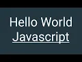 Hello world in java script in Hindi