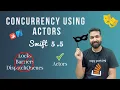 Concurrency using Actors Swift 5 5 Data Race