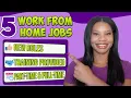 NEED A REMOTE JOB 5 Online WFH Jobs Part-Time Full-Time Work From Home Jobs 2026