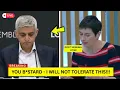 Caroline Pidgeon DESTROY Sadiq Khan on live — Why are you winking at me? Have you no shame?!!!