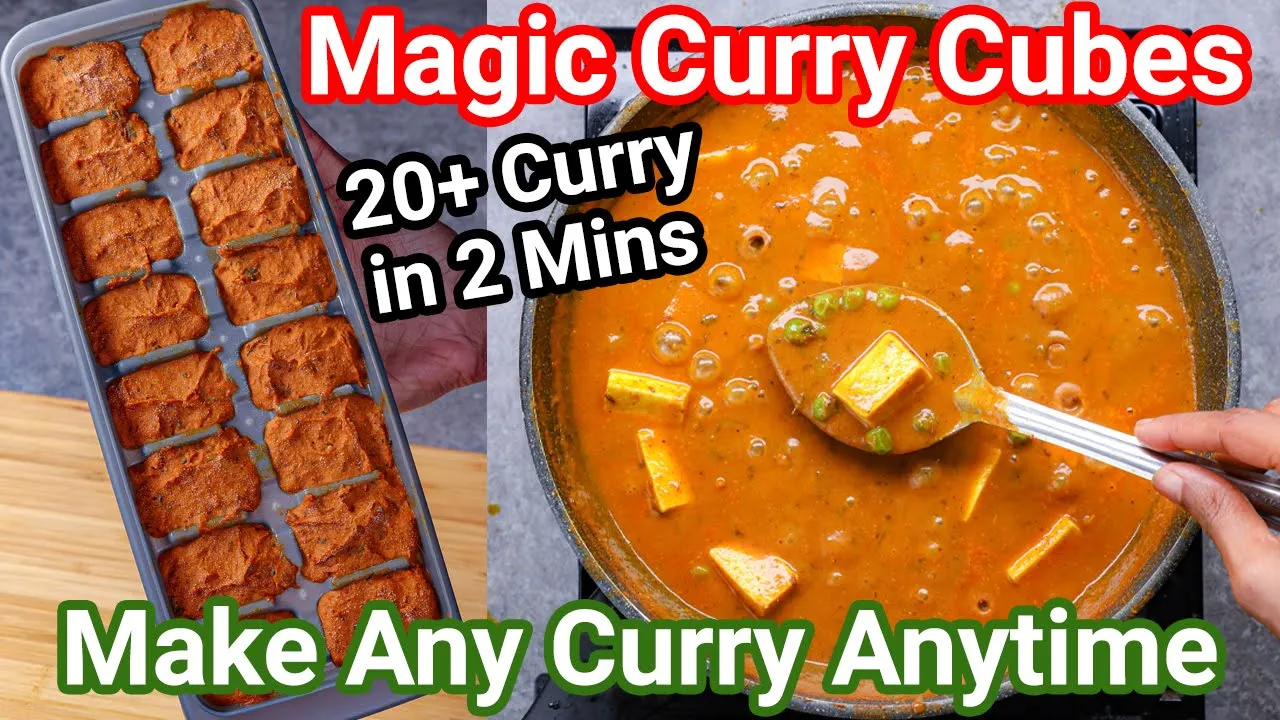 Magic Curry Cubes - Make 20+ curry in 2 Mins   Anyone Can Make Any Curry Anytime   Frozen Curry