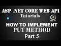 How to Implement PUT Method in ASP NET Core Web API Pt 5 SAS TV