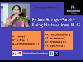 15 Python Strings - Part 6