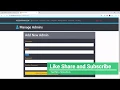 CMS Designing Admin Registration Page Using Bootstrap 4 PHP