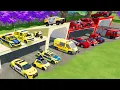 Lagu TRANSPORTING CARS, AMBULANCE, POLICE CARS, FIRE TRUCK OF COLORS! WITH TRUCKS! - FS 22