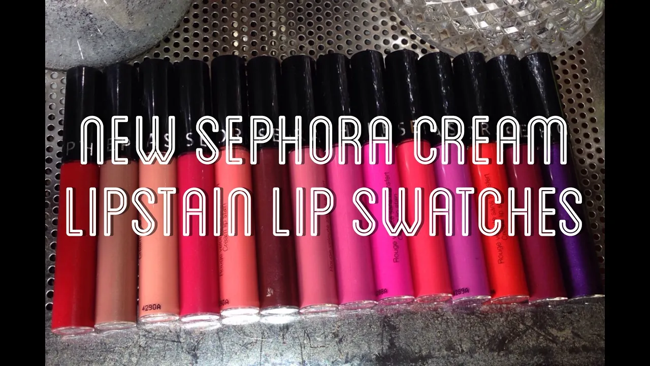 Sephora Collection Cream Lip Stains + Lip Swatches | Love Brigette